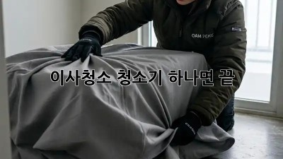 이사청소, 청소기 하나면 끝! ✨