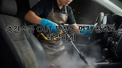 💥 층간소음 OUT! 부창동 먼지 청소로 쾌적하게! 🏡