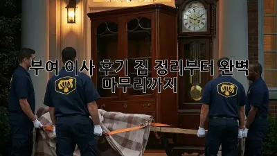 부여 이사 후기: 짐 정리부터 완벽 마무리까지!
